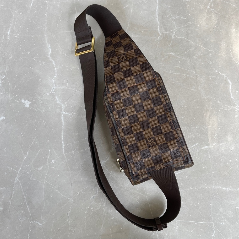 Louis Vuitton Damier Ebene Canvas Geronimos Unisex Crossbody Sling Belt Bag - Picture 8 of 17
